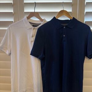 Banana Republic Navy and White Polo Shirts